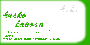 aniko laposa business card